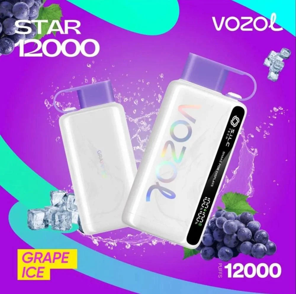 فوزول ستار 12000 سحبه 50 نكوتين Vozol Star 12000