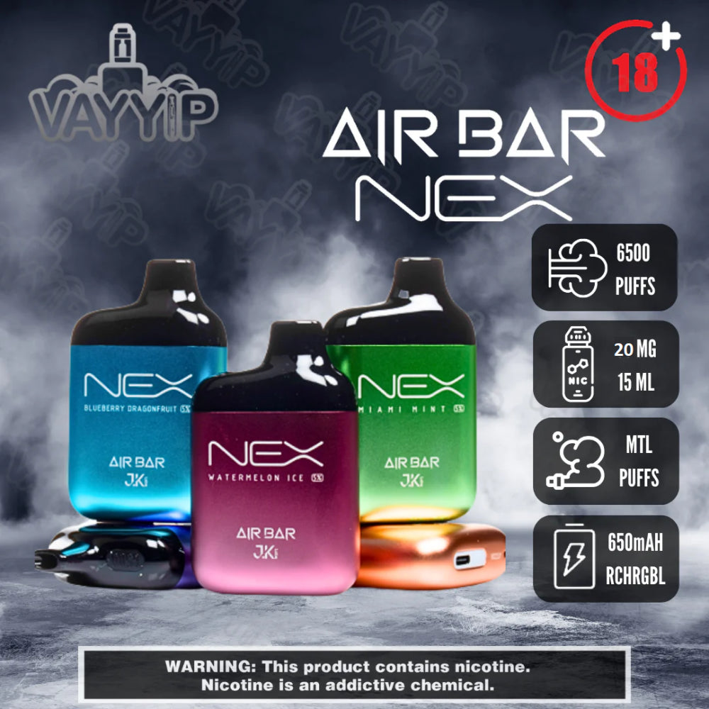 سحبة سيجارة اير بار نيكس 6500 شفطة AIR BAR NEX 6500 Puff