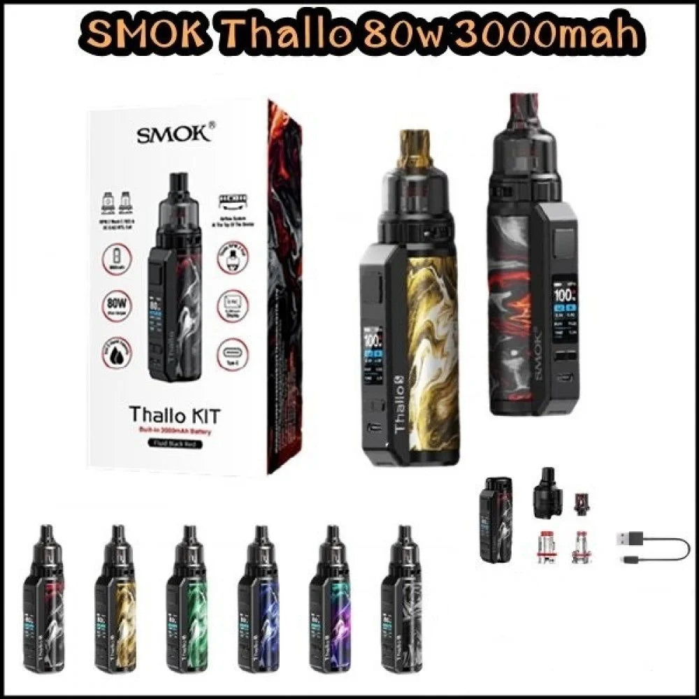 سحبة و شيشة سموك ثالو كت الجديد 80 واط SMOK Thallo 80W Kit 80 Watt