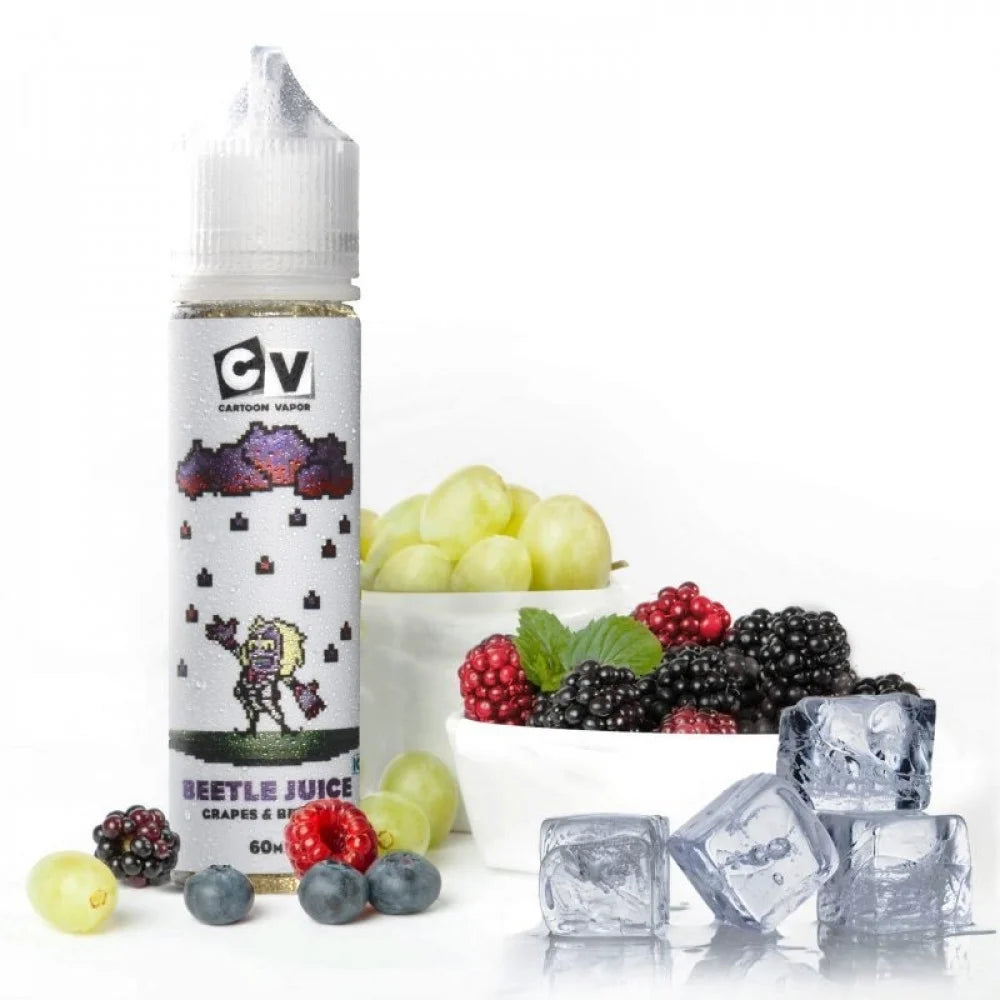 نكهة فيب للعنب مع توت مشكل بارد  CV – Beetle Juice – Grape and Berries ICE نكهات CV