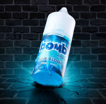 نكهة بومب بلو بلود توت ازرق ايس  BOMB Blue Blood Salt