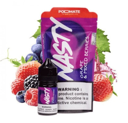 نكهة ناستي مود ميت عنب توت مشكل Nasty PodMate Grape & Mixed Berries