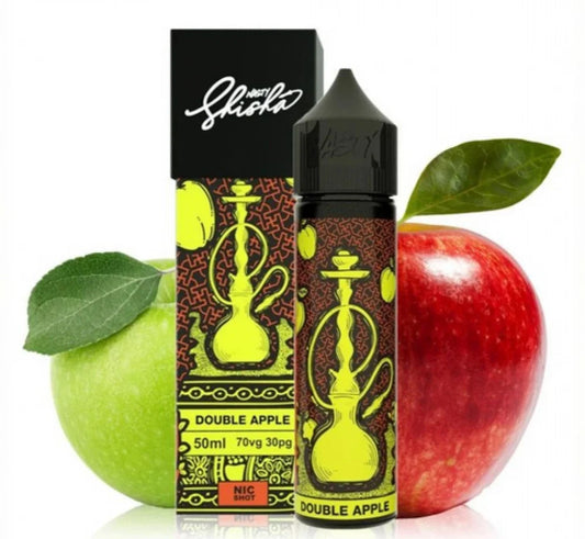 نكهة فيب ناستي شيشة تفاحتين NASTY SHISHA DOUBLE APPLE 60ML