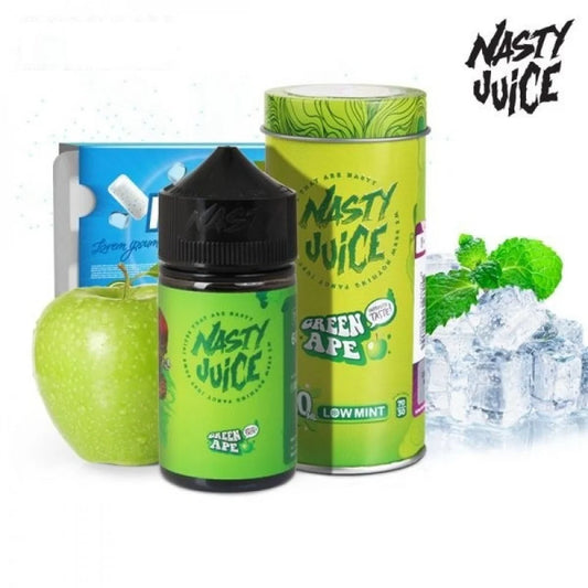 نكهة فيب ناستي تفاح أخضر Nasty Green Ape Vape ناستي Nasty Juice