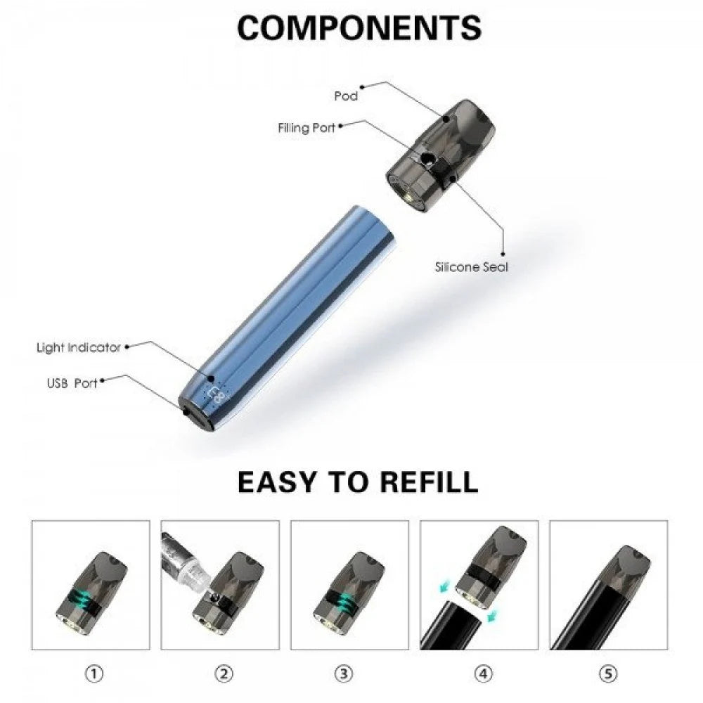 جهاز سحبة سيجارة E8 بلس - E8 PLUS POD SYSTEM vapeants عالم المزاج للفيب