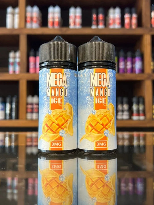 نكهة فيب مانجو بارد من ميجا - 120 مل -   MEGA Ice MANGO VAPE