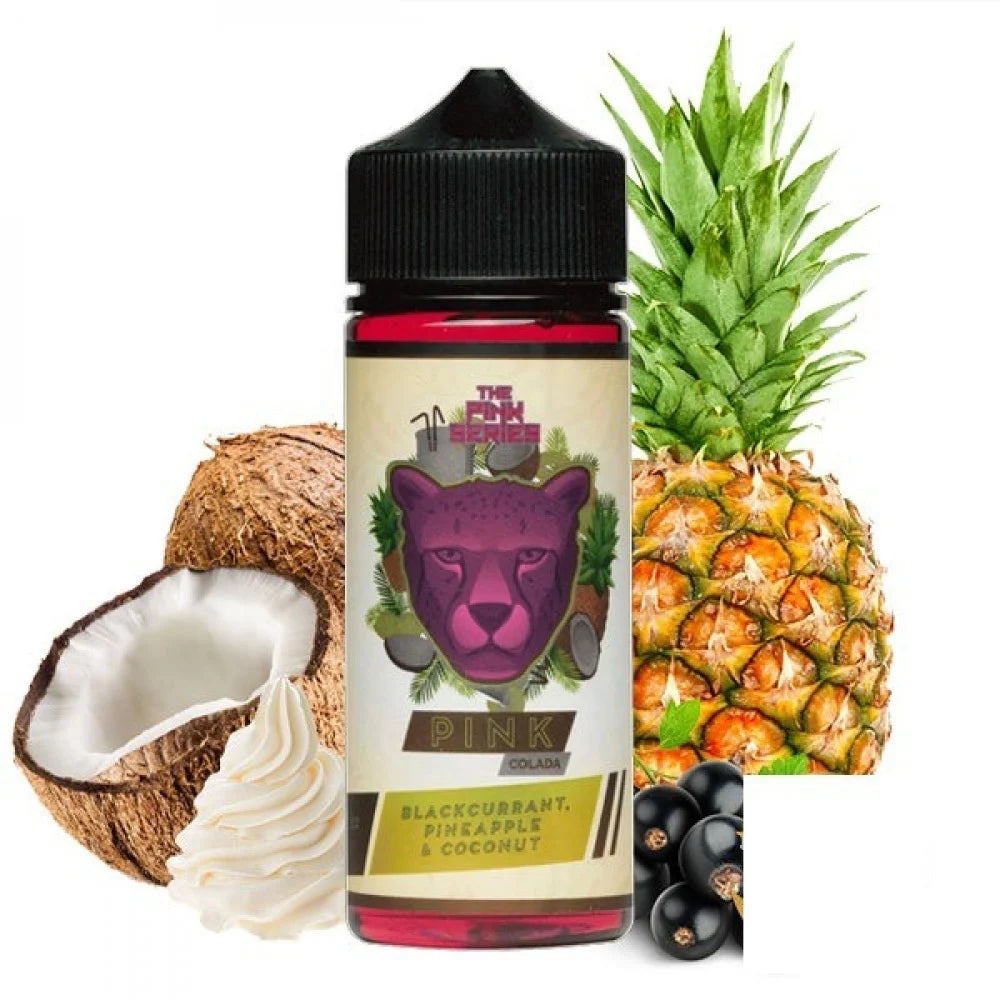 نكهة فيب النمر الوردي فاكهة استوائية بنكهة جوز الهند 120 مل DR. Vapes Pink Panther COLADA Vape