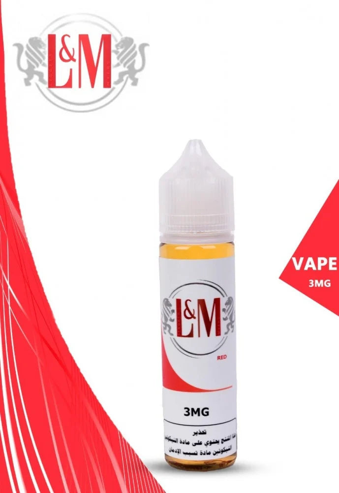 نكهة  فيب دخان ال ام احمر 60 مل - L&M RED Vape LM  60ml