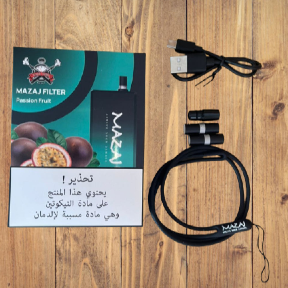 سحبة مزاج 6500 موشة باشن فروت Mazaj Filter 6500 Puff Passion Fruit