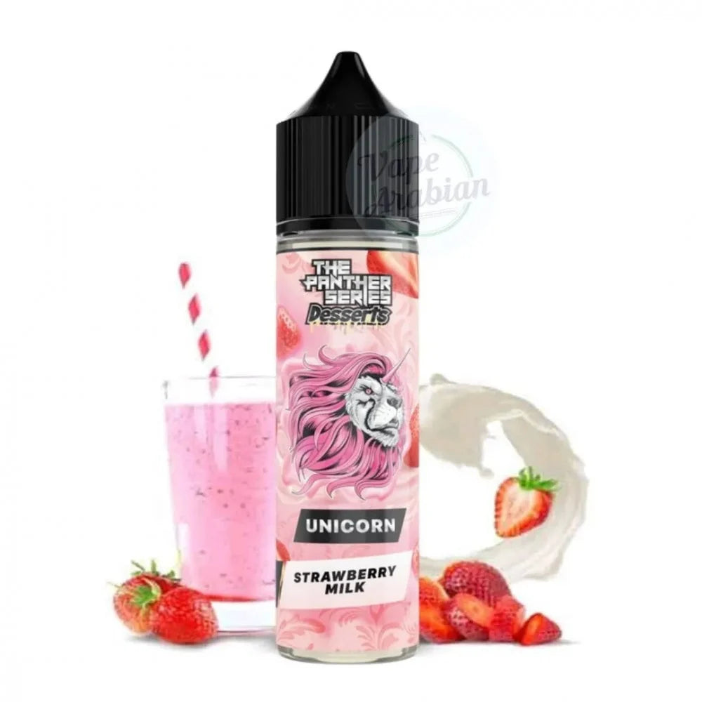 نكهة بينك بانثر يونيكورن حليب فراولة 60 مل-Pink Panther Unicorn Strawberry Milk 60ML