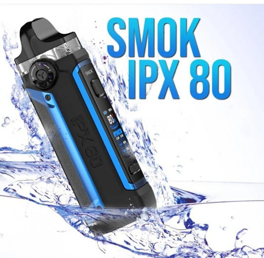 شيشة و سحبة اي بي اكس 80 كت الجديد من سموك 80 واط SMOK IPX 80 POD KIT 80W