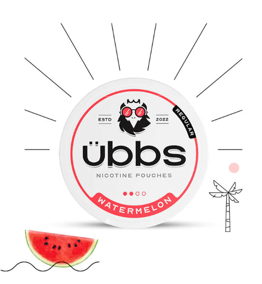 اوبس اظرف نيكوتين بطيخ UBBS WATERMELON NICOTINE POUCHES