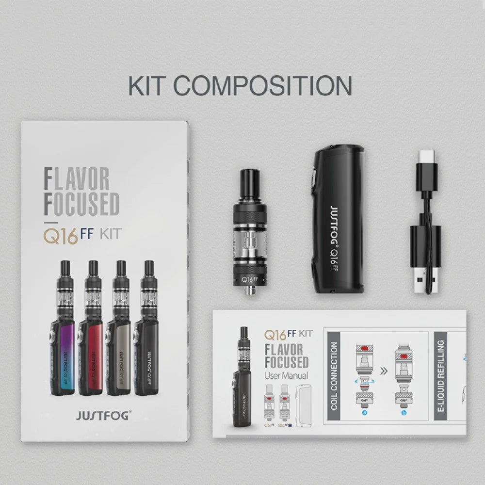 سحبة جست فوج كيو 16 اف اف  JUSTFOG Q16FF Kit Flavor Focused