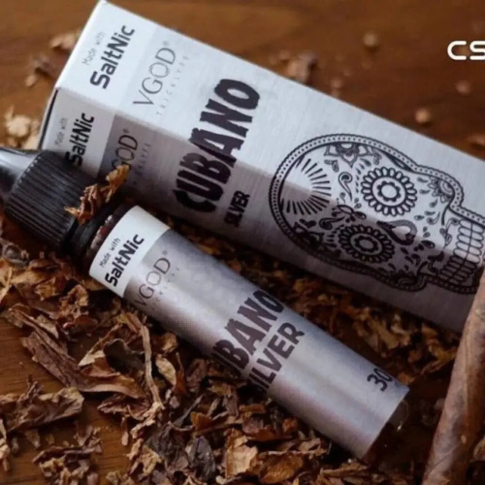 Cubano Silver VGOD Salt نكهة سولت كوبانو فضي  السيجار الكوبي بالكريمة فضي فيقود فيجود VGOD