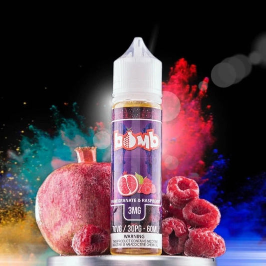 نكهة بومب القنبلة رمان توت  Bomb POMEGRANATE & RASPBERRY بومب BOMB