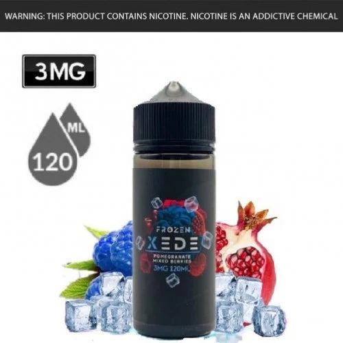 نكهة اكسيد مكس توت رمان بارد من سام فيب - XEDE Pomegranate Mixed Berries Frozen - Sams Vape - 120ML