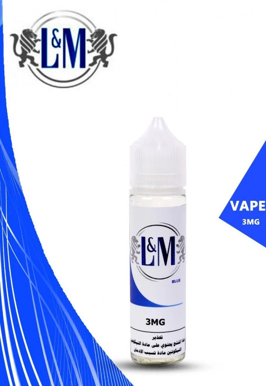 نكهة  فيب دخان ال ام ازرق 60 مل - L&M Blue Vape LM  60ml