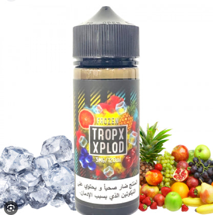 نكهة فيب انفجار الفواكه الإستوائيه تروبكس اكسبلود ايس - 120 مل -  Tropx Xplod Frozen Vape