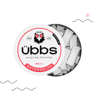 اوبس اظرف نيكوتين بطيخ UBBS WATERMELON NICOTINE POUCHES