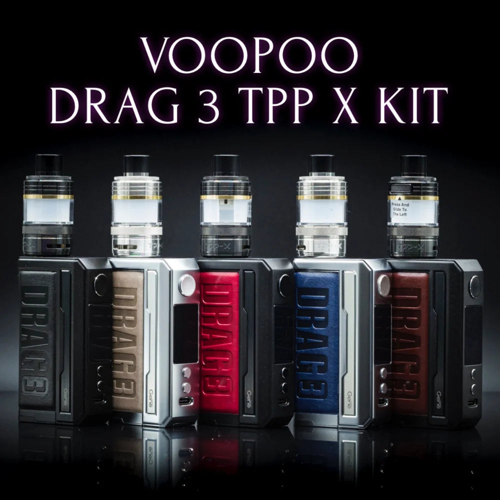 جهاز شيشة فوبو  دراق 3 تي بي بي اكس تانك  VOOPOO Drag 3 TPP-X Kit 177W