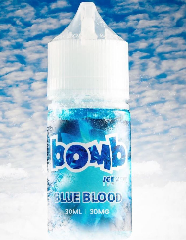 نكهة بومب بلو بلود توت ازرق ايس  BOMB Blue Blood Salt