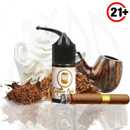 نكهة كابتن قولد كريمة توباكو سيجار سولت نيكوتين Captain gold Creamy Tobacco Cigar Salt