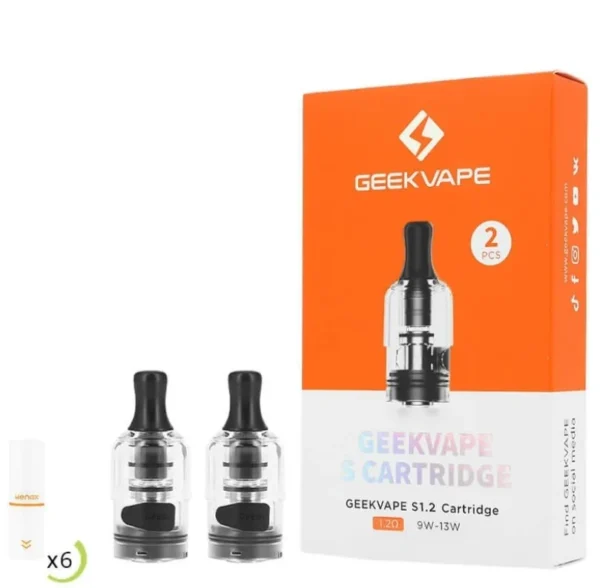 بودات جيك فيب وناكس اس 3 Geekvape S Cartridge Pod WENAX S3 بودات جيك فيب وناكس اس 3 Geekvape S Cartridge Pod WENAX S3