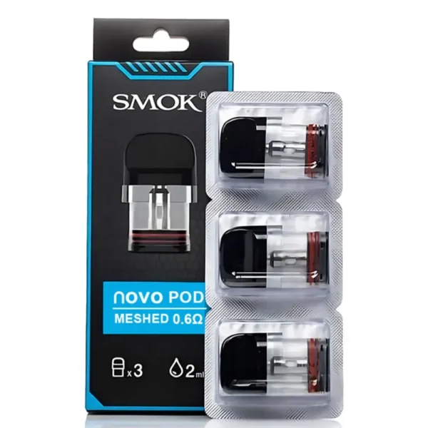 بودات SMOK Novo Pod Meshed 0 6 أوم عبوة 3 قطع بودات SMOK Novo Pod Meshed 0 6 أوم عبوة 3 قطع