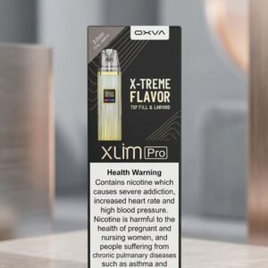 جهاز اوكسفا اكسلم برو OXVA XLIM PRO بلون رمادي جلد مع شاشة صغيرة جهاز اوكسفا اكسلم برو OXVA XLIM PRO بلون رمادي جلد مع شاشة صغيرة