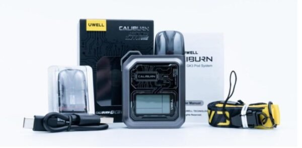 جهاز بود سستم Uwell Caliburn GK3 مع الملحقات والعبوة