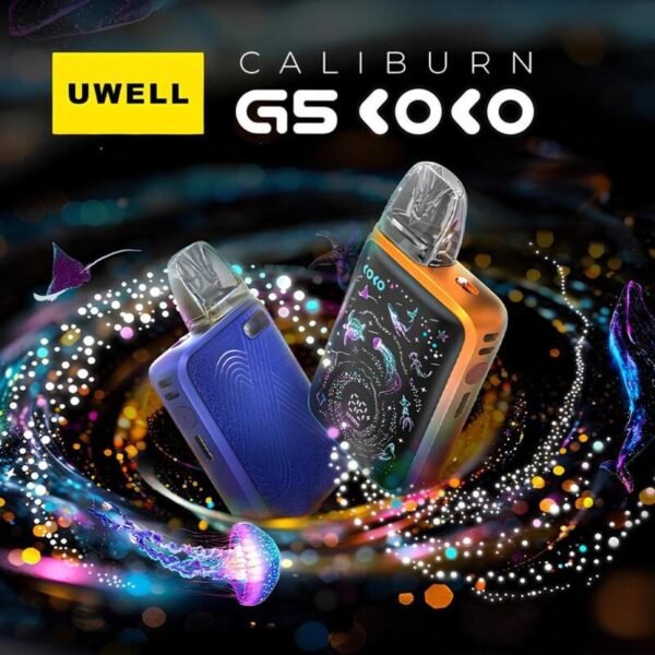 جهاز بود كاليبرن جي 5 كوكو من يو ويل Uwell Caliburn G5 Koko جهاز بود كاليبرن جي 5 كوكو من يو ويل Uwell Caliburn G5 Koko