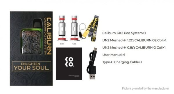 جهاز سحبة سيجارة Uwell Caliburn GK2 18W Pod System جهاز سحبة سيجارة Uwell Caliburn GK2 18W Pod System
