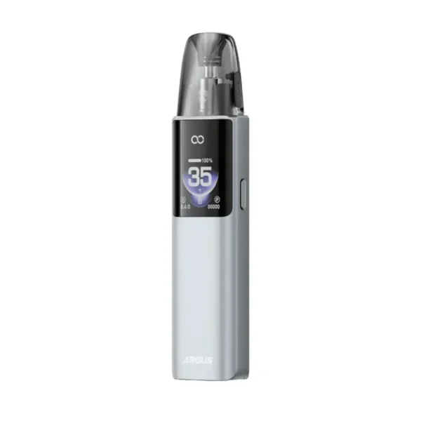 جهاز سحبة VOOPOO Argus G4 35W باللون الرمادي مع شاشة عرض وبود علوي جهاز سحبة VOOPOO Argus G4 35W باللون الرمادي مع شاشة عرض وبود علوي