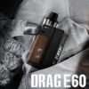 جهاز فوبو دراق اي 60 كيت VOOPOO Drag E60 باللون البني Coffee مع البود جهاز فوبو دراق اي 60 كيت VOOPOO Drag E60 باللون البني Coffee مع البود