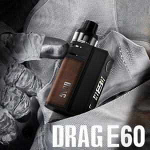 جهاز فوبو دراق اي 60 كيت VOOPOO Drag E60 باللون البني Coffee مع البود جهاز فوبو دراق اي 60 كيت VOOPOO Drag E60 باللون البني Coffee مع البود