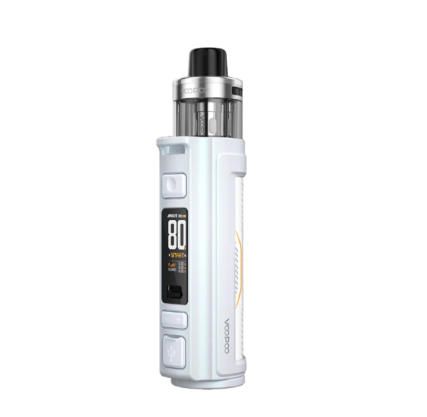 جهاز فيب فوبو Argus Pro 2 باللون الأسود مع شعار VOOPOO ظاهر على الواجه