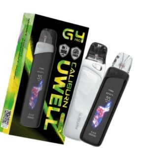جهاز كاليبرن جي 4 برو من يو ويل UWELL CALIBURN G4 Pro بلون Stripe Black وشاشة لمس