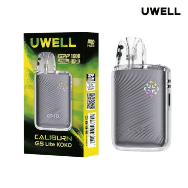 جهاز كاليبرن جي 5 لايت كوكو من يو ويل Uwell Caliburn G5 Lite Koko بلون Starry Gray