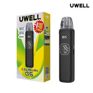 جهاز كاليبرن جي 5 من يو ويل Uwell Caliburn G5 بلون Black Carbon وشاشة كبيرة جهاز كاليبرن جي 5 من يو ويل Uwell Caliburn G5 بلون Black Carbon وشاشة كبيرة