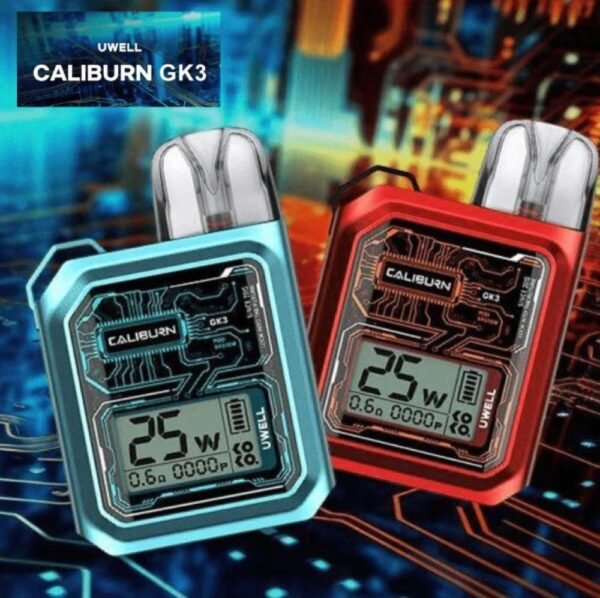 جهاز يو ويل كاليبرن جي كي 3 كوكو UWELL CALIBURN GK3 باللون Crimson