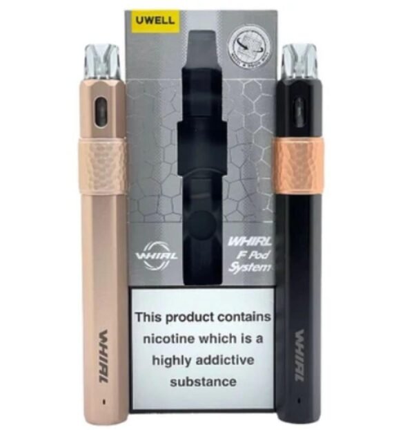 جهاز يو ويل ويرل اف UWELL WHIRL F الأسود بتصميم يحاكي السيجارة جهاز يو ويل ويرل اف UWELL WHIRL F الأسود بتصميم يحاكي السيجارة
