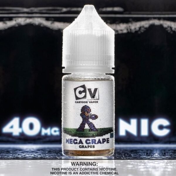 زجاجة نكهة سولت العنب الأزرق CV Mega Grape ICE بلاستيكية شفافة مع زجاجة نكهة سولت العنب الأزرق CV Mega Grape ICE بلاستيكية شفافة مع