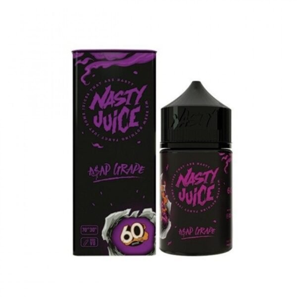 زجاجة نكهة فيب ناستي عنب Nasty Juice Asap Grape سوداء وبنفسجية