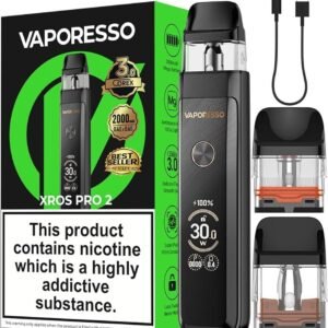 سحبة اكسروس برو 2 من فابريسو Vaporesso XROS Pro 2 باللون الذهبي Glittering Gold