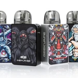 سحبة ديجي يو من جيك فيب Geekvape Digi-U بلون داكن مع بود شفاف وحبل تعليق