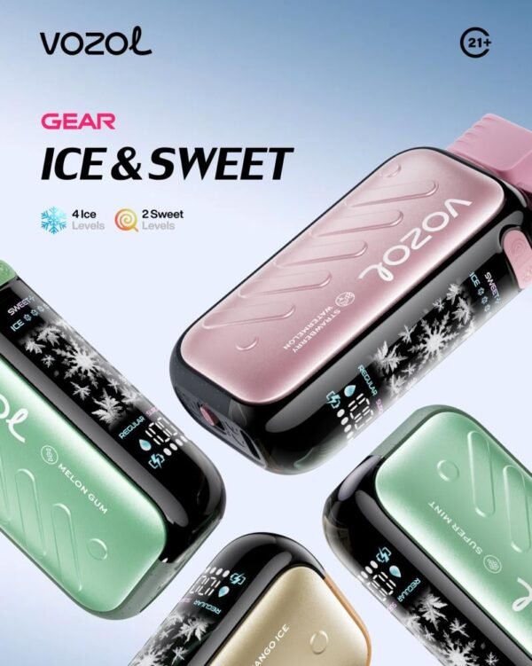 سحبة فوزول VOZOL GEAR ICE SWEET 40K نيكوتين 20 موش 40000