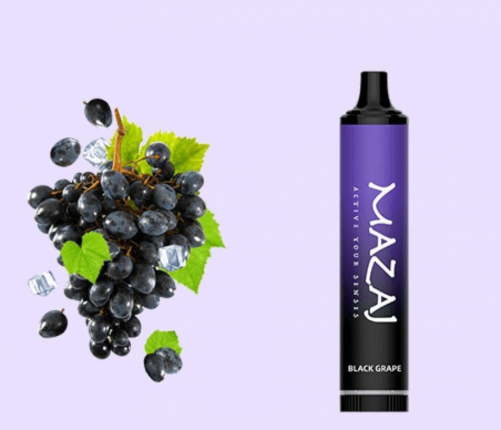 سحبة مزاج 5000 عنب أسود Mazaj 5000 Black Grape جاهزة للاستخدام