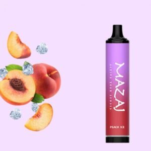 سحبة مزاج 5000 موشة بنكهة خوخ بارد Peach Ice مع إضاءة الجهاز
