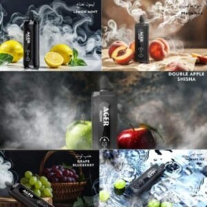 شيشة اجير اس كيو 22000 موشة AGER SQ بشاشة LED