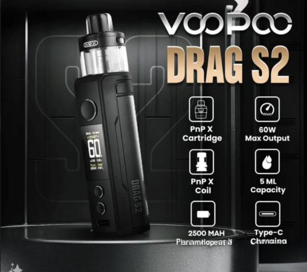 شيشة دراق اس 2 من فوبو جهاز فوبو دراق اس تو VOOPOO DRAG S2 شيشة دراق اس 2 من فوبو جهاز فوبو دراق اس تو VOOPOO DRAG S2